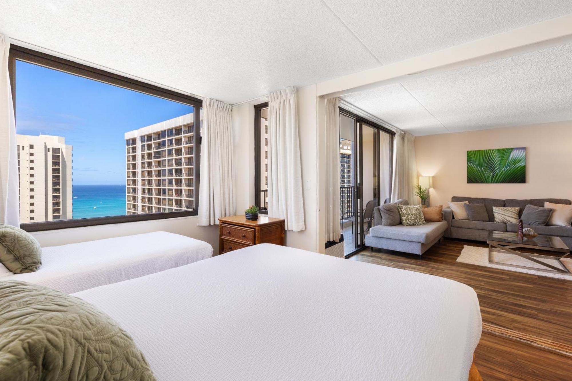 Beautifully Renovated 32Nd Floor Deluxe Ocean View Waikiki Condo Condo 檀香山 外观 照片