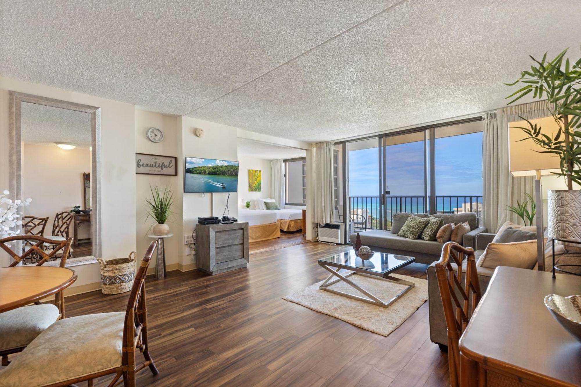 Beautifully Renovated 32Nd Floor Deluxe Ocean View Waikiki Condo Condo 檀香山 外观 照片
